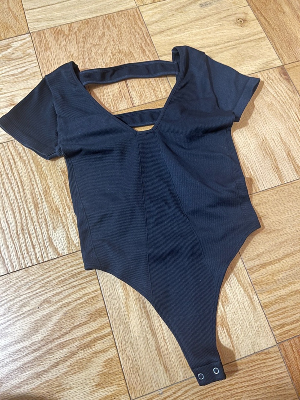 Anthropologie Open Back Black Bodysuit - Size XXS/XS